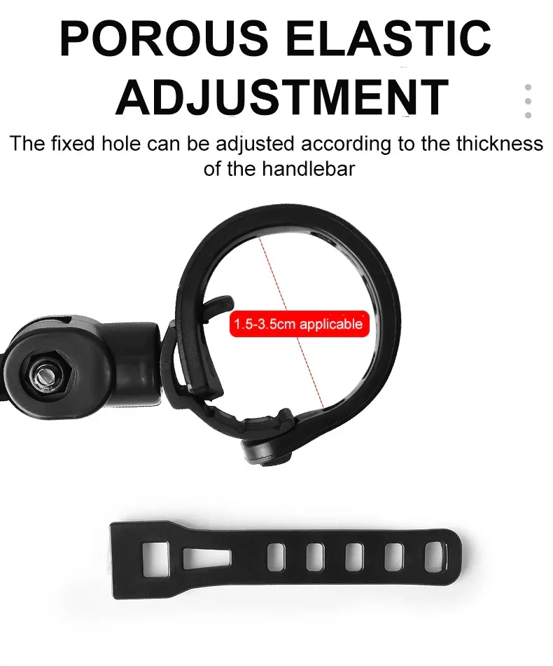 2PCS Bicycle Rearview Mirror 360 Degree Adjustable Rotatable Universal Cycling Handlebar Rear View Mirrors for MTB Road Bike - Image 11