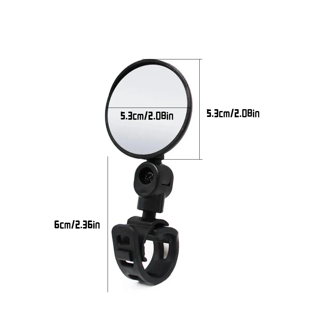 2PCS Bicycle Rearview Mirror 360 Degree Adjustable Rotatable Universal Cycling Handlebar Rear View Mirrors for MTB Road Bike - Image 7