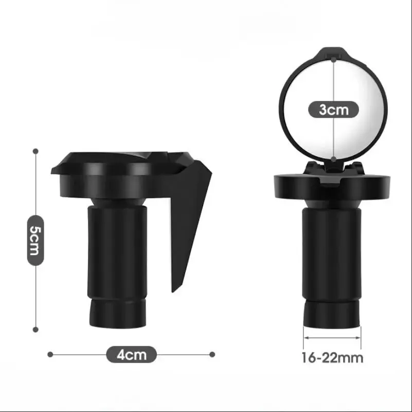 Bicycle 1PC Rear View Convex Mirror Handlebar Drop Bar Mount Acrylic Lens Back Sight Reflector Light Weight - Image 10