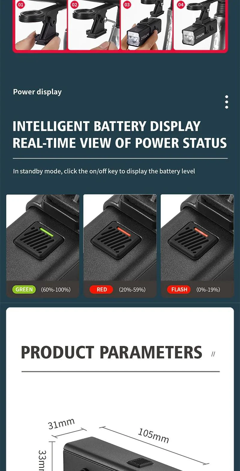 CYCLAMI Bicycle Light - Image 59