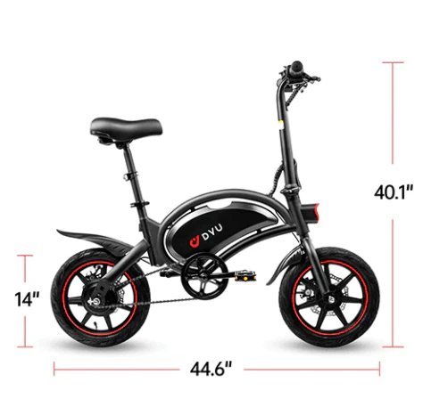 DYU D3F Upgraded Folding Electric Bike - Image 6
