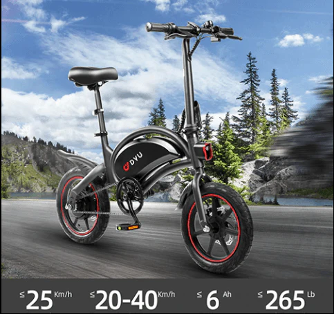 DYU D3F Upgraded Folding Electric Bike - Image 7