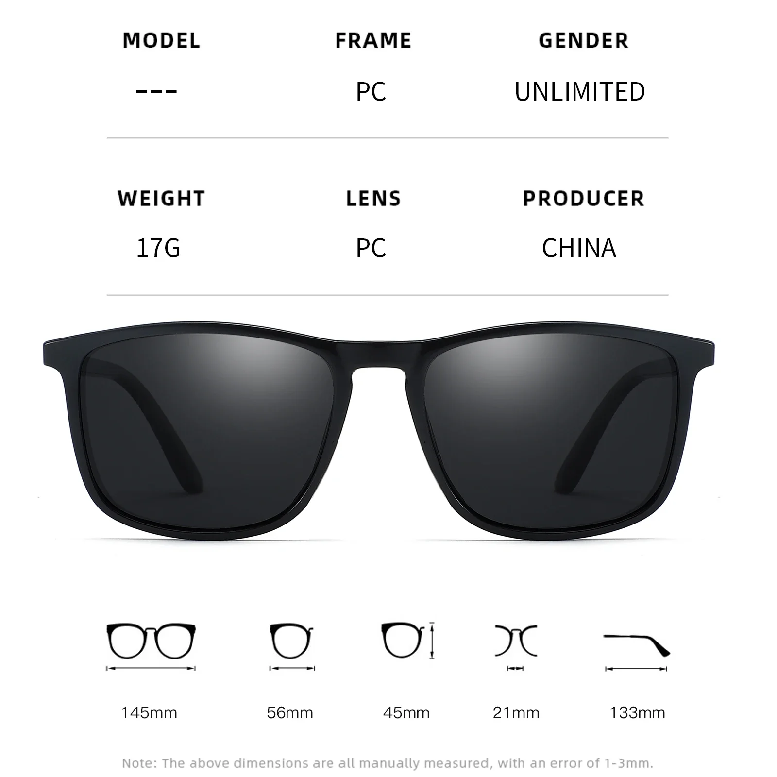 Fashion Square Polarized Cycling Sunglasses Men Women Driving Fishing Luxury Brand Designer Sun Glasses Eyewear UV400 - Image 3
