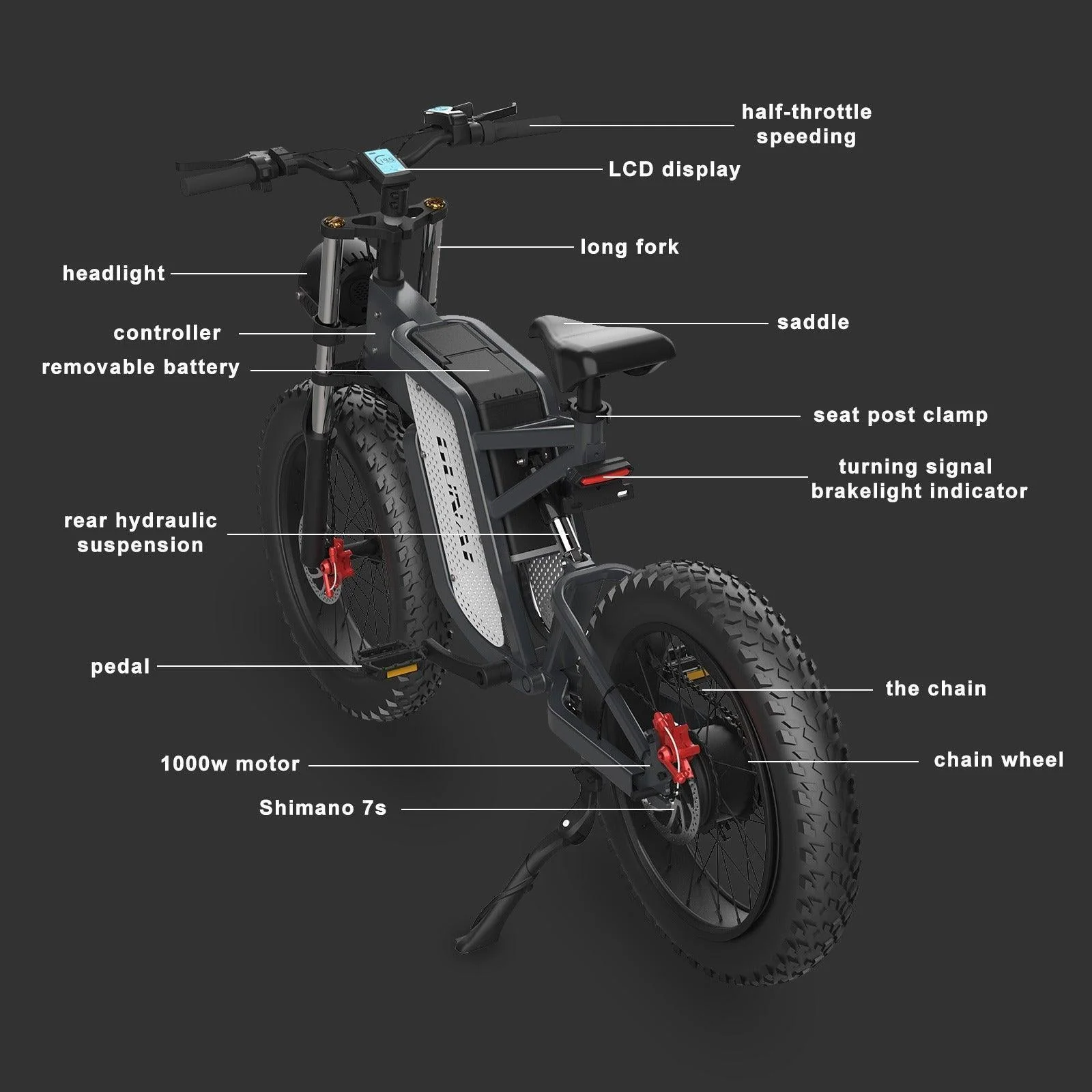 GUNAI MX25 Electric Bicycle - Image 7