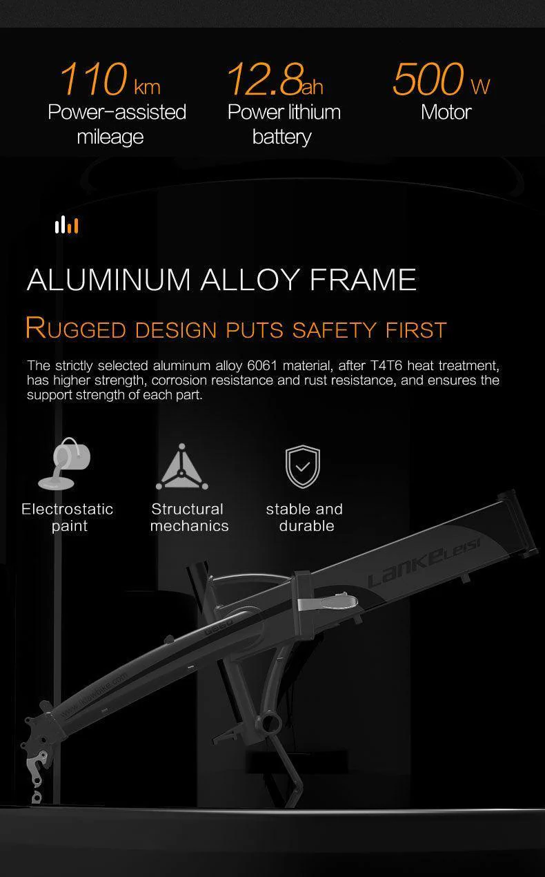 Lankeleisi G660 Folding Electric Bike - Image 8