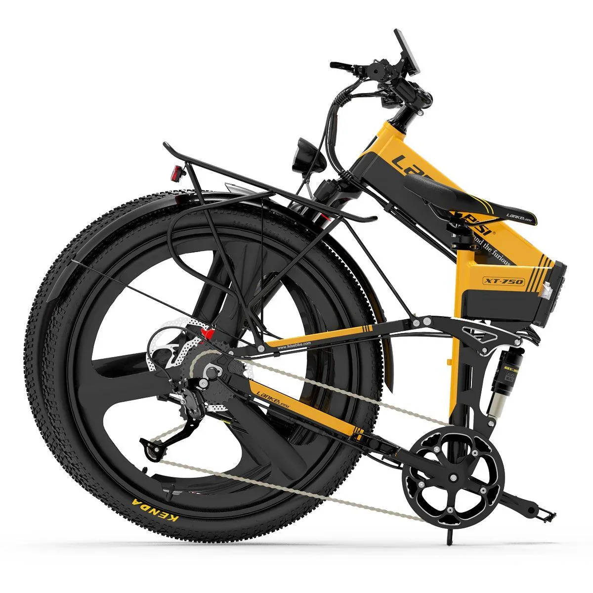 LANKELEISI XT750 Sports Version Electric Folding Bike - Image 4