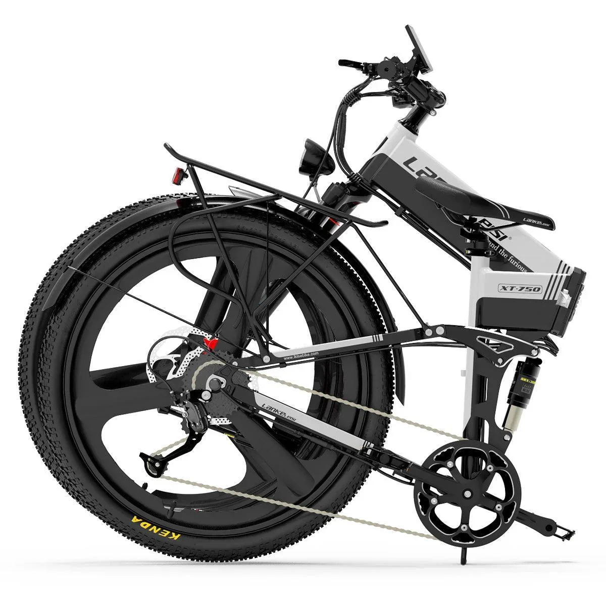 LANKELEISI XT750 Sports Version Electric Folding Bike - Image 8