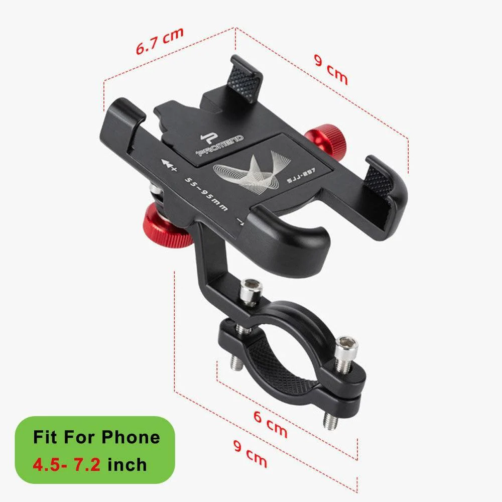 NEWBOLER MTB Phone Mount Stand Bicycle Holder 360° Rotatable Aluminum Adjustable Bike Phone Holder Non-slip Cycling Bracke - Image 16