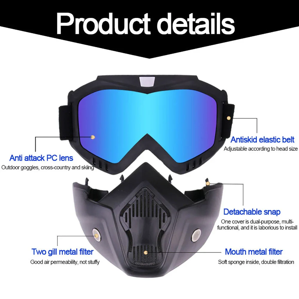 Outdoor Sport Windproof Mask Goggle Hd Bicycle Glasses Eyewear Riding Suv Summer Uv Protection Sunglasses - Image 11