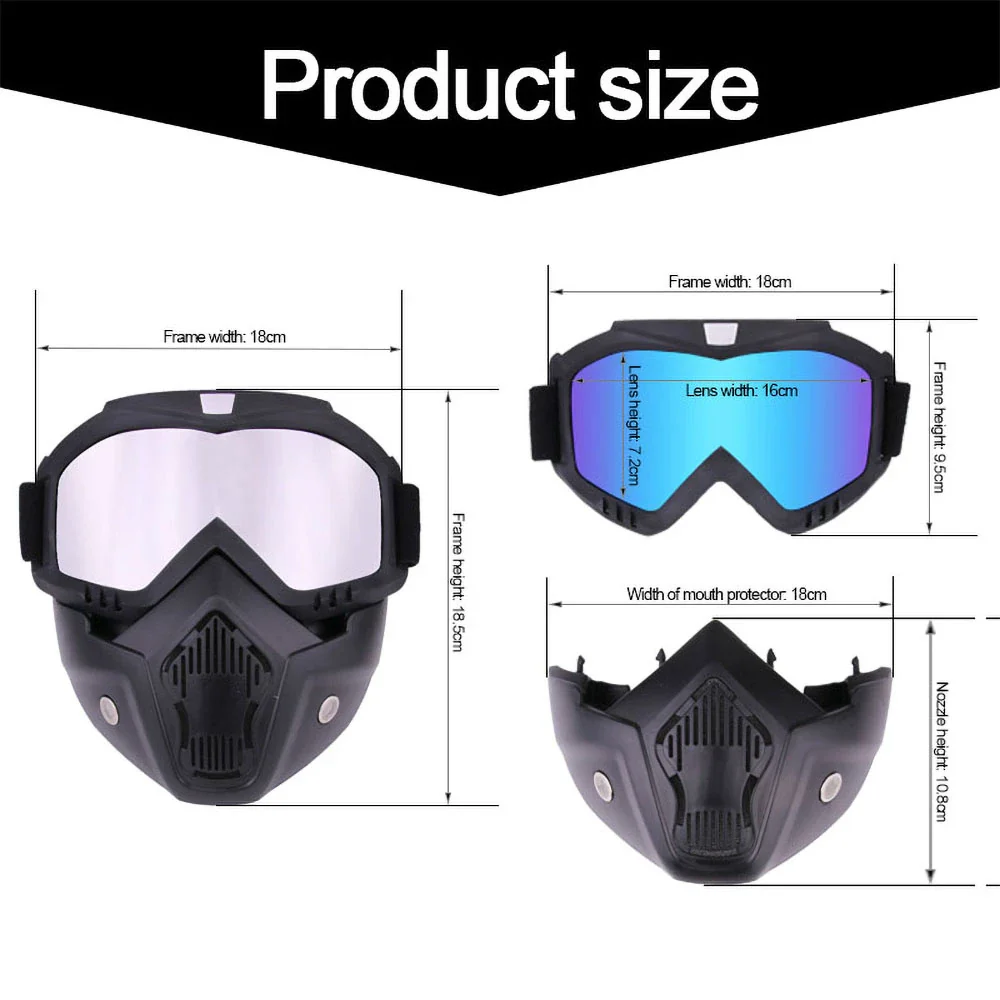 Outdoor Sport Windproof Mask Goggle Hd Bicycle Glasses Eyewear Riding Suv Summer Uv Protection Sunglasses - Image 13