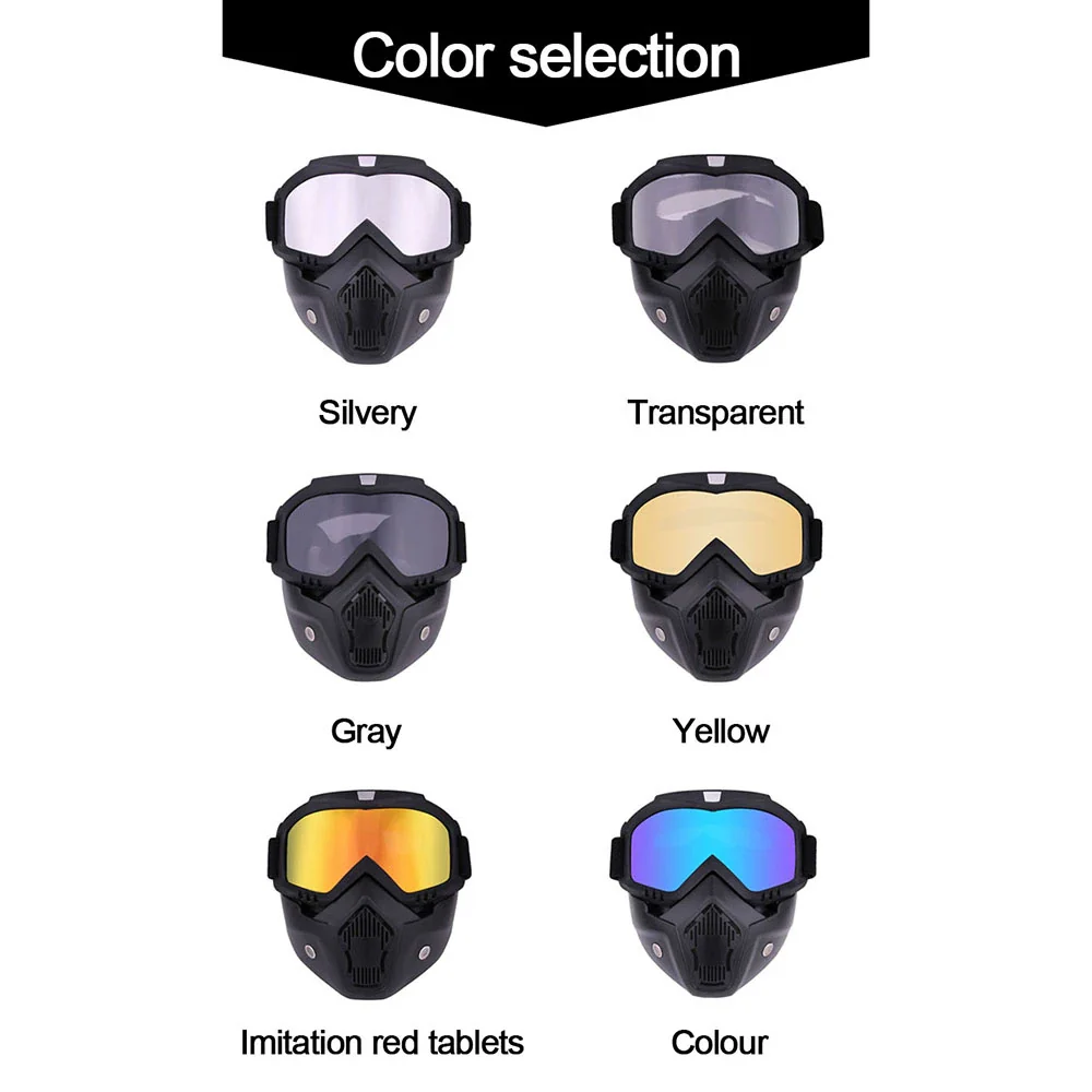Outdoor Sport Windproof Mask Goggle Hd Bicycle Glasses Eyewear Riding Suv Summer Uv Protection Sunglasses - Image 14