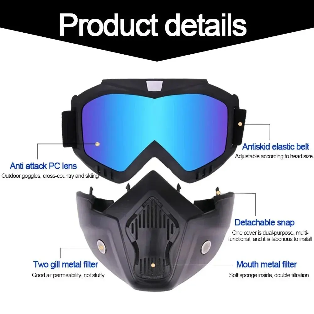 Outdoor Sport Windproof Mask Goggle Hd Bicycle Glasses Eyewear Riding Suv Summer Uv Protection Sunglasses - Image 3