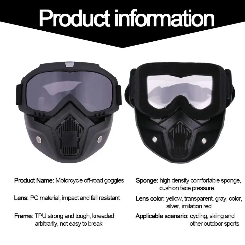 Outdoor Sport Windproof Mask Goggle Hd Bicycle Glasses Eyewear Riding Suv Summer Uv Protection Sunglasses - Image 6