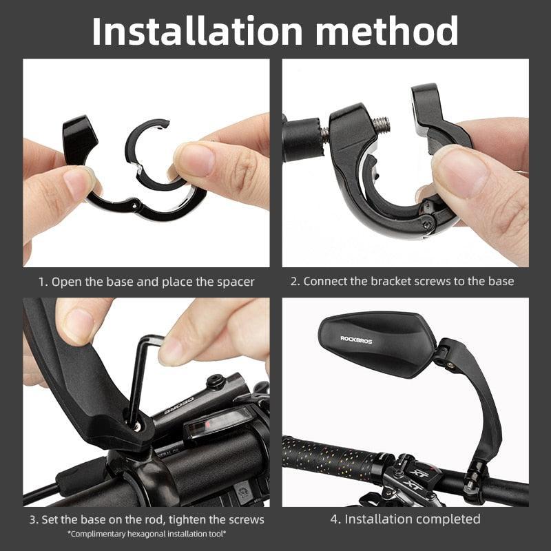 ROCKBROS Bicycle Mirror Handlebar Rear View Mirror - Image 9