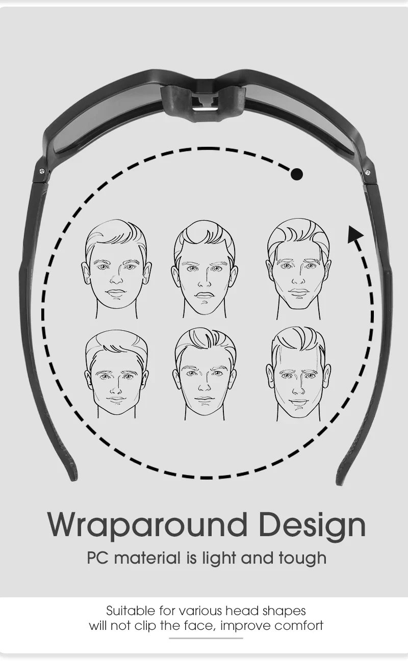 SCVCN Cycling Sunglasses Photochromic Glasses for Men Sun Mountain Bike Road Bicycle Eyewear Cycle Goggles Sports UV400 MTB - Image 11