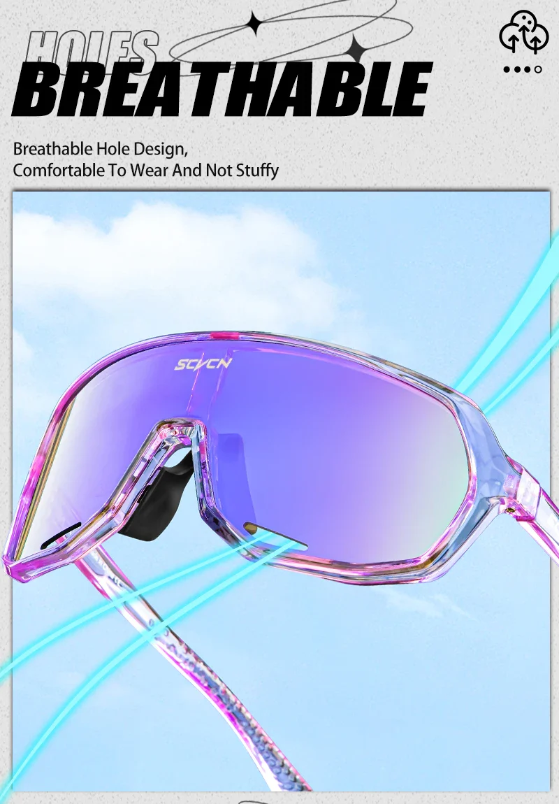 SCVCN New Outdoor Cycling Glasses Bike Sunglasses Men UV400 Eyewear Sports MTB Goggles Bicycle Women Riding Hiking Sunglasses - Image 13