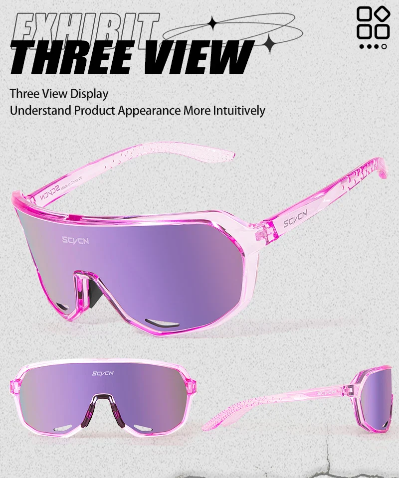 SCVCN New Outdoor Cycling Glasses Bike Sunglasses Men UV400 Eyewear Sports MTB Goggles Bicycle Women Riding Hiking Sunglasses - Image 20