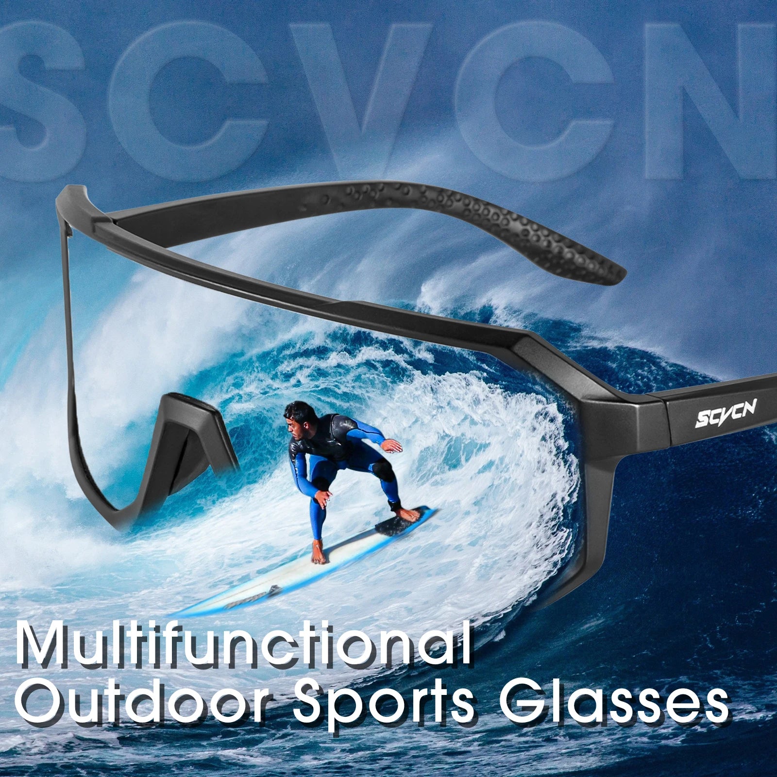 SCVCN New Outdoor Cycling Glasses Bike Sunglasses Men UV400 Eyewear Sports MTB Goggles Bicycle Women Riding Hiking Sunglasses - Image 6