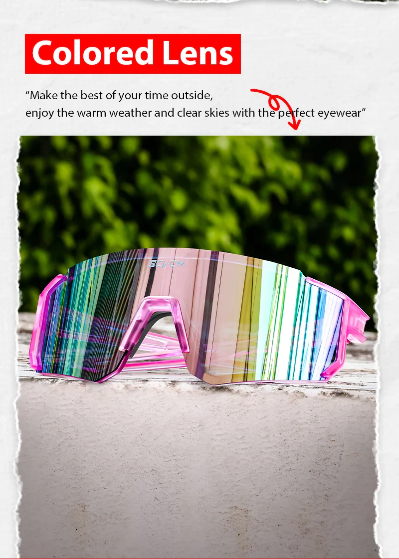 SCVCN new Outdoor Cycling Sunglasses Men MTB Bike Glasses  Sports Mountain Climbing fishing Women Bicycle Cycling UV400 Goggles - Image 10