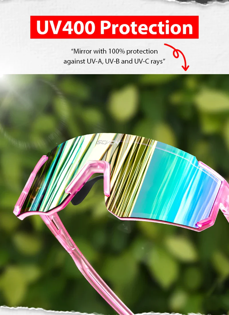 SCVCN new Outdoor Cycling Sunglasses Men MTB Bike Glasses  Sports Mountain Climbing fishing Women Bicycle Cycling UV400 Goggles - Image 9