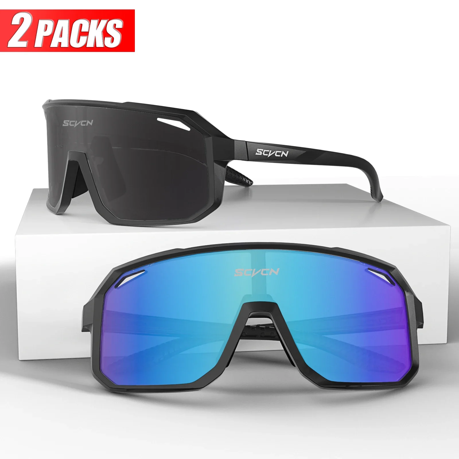 SCVCN Sports Men UV400 Sunglasses Cycling Glasses Runing Cycl Camp Bike Eyewear MTB Outdoor Goggles Bicycle Women Hunting - Image 38