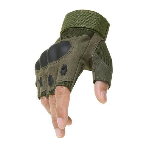 Super Fiber Leather Army Military Gloves - Image 6