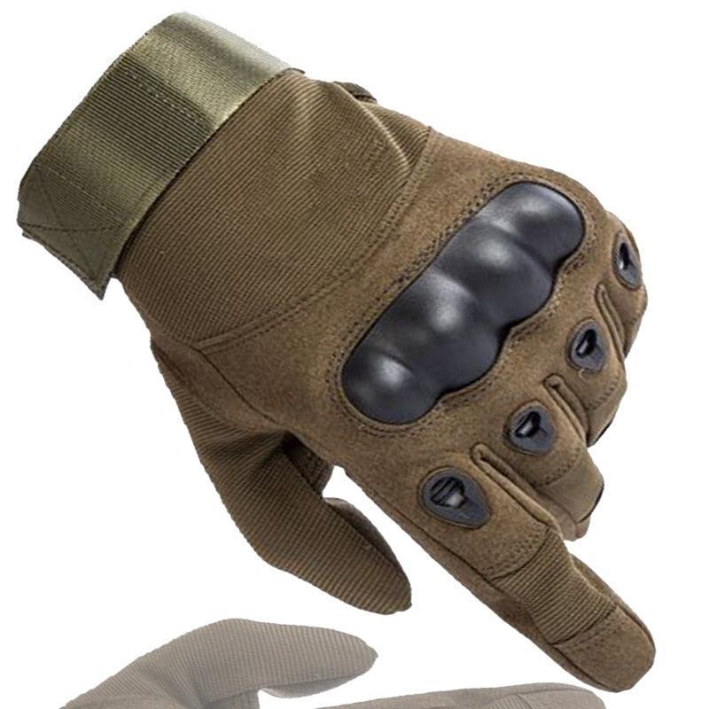 Super Fiber Leather Army Military Gloves - Image 8