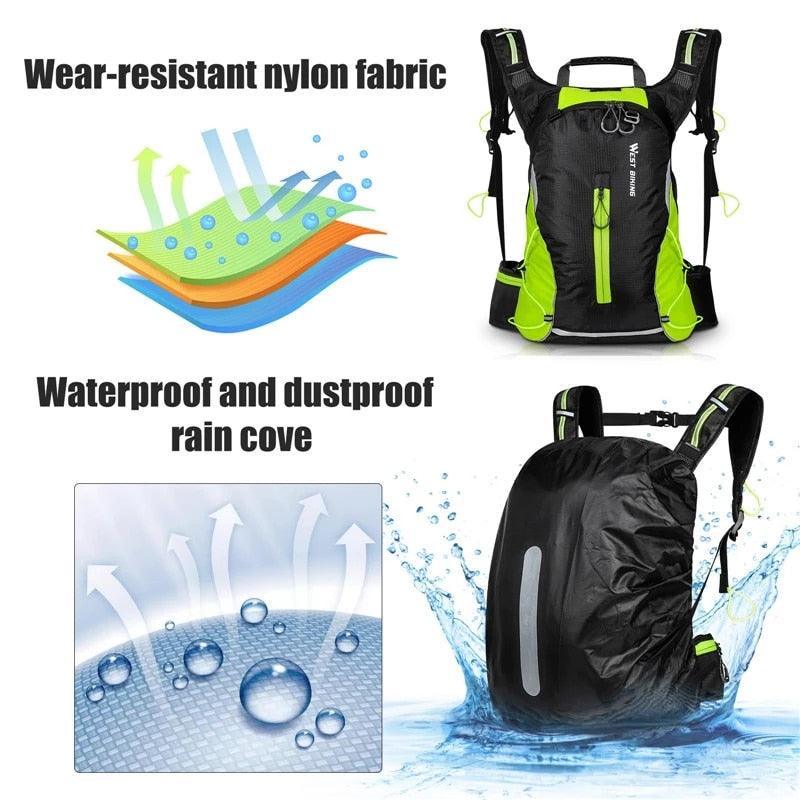 WEST BIKING Bike Bags Portable 10L/16L Waterproof Backpack - Image 7