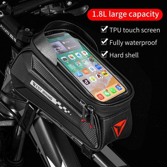 WEST BIKING Hard Shell TPU Bicycle Bag - Image 11