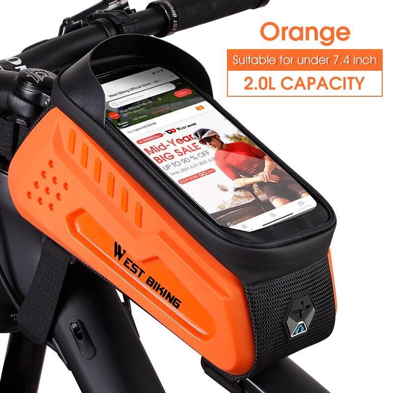 WEST BIKING Hard Shell TPU Bicycle Bag - Image 4