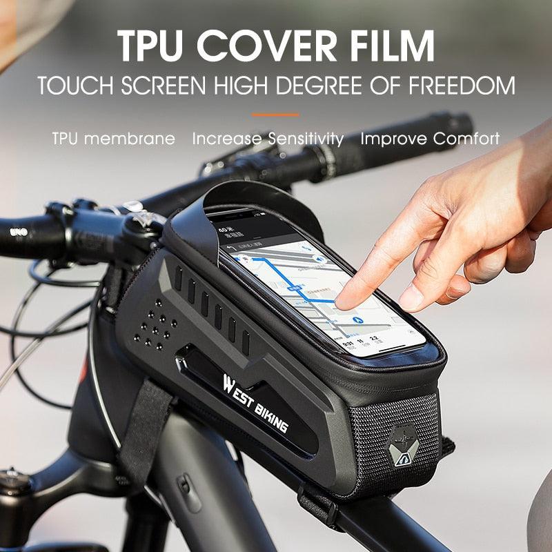 WEST BIKING Hard Shell TPU Bicycle Bag - Image 7