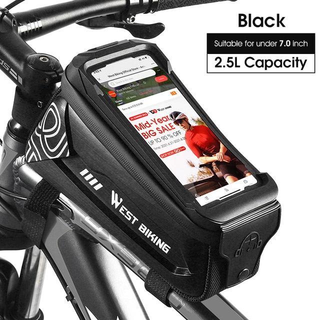 WEST BIKING Hard Shell TPU Bicycle Bag - Image 8