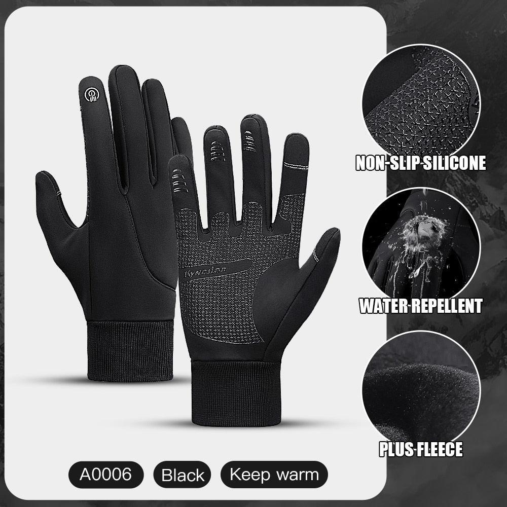 Winter Gloves Men Cycling Bike Women Thermal Fleece Cold Wind Waterproof Touch Screen Bicycle Warm Outdoor Running Skiing Mitten - Image 4